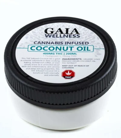 Huile de noix de coco Gaia THC 200 mg